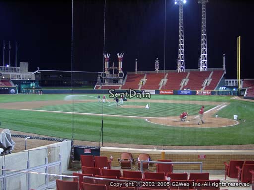 Seat view from section 22 at Great American Ball Park, home of the Cincinnati Reds